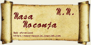 Maša Moconja vizit kartica